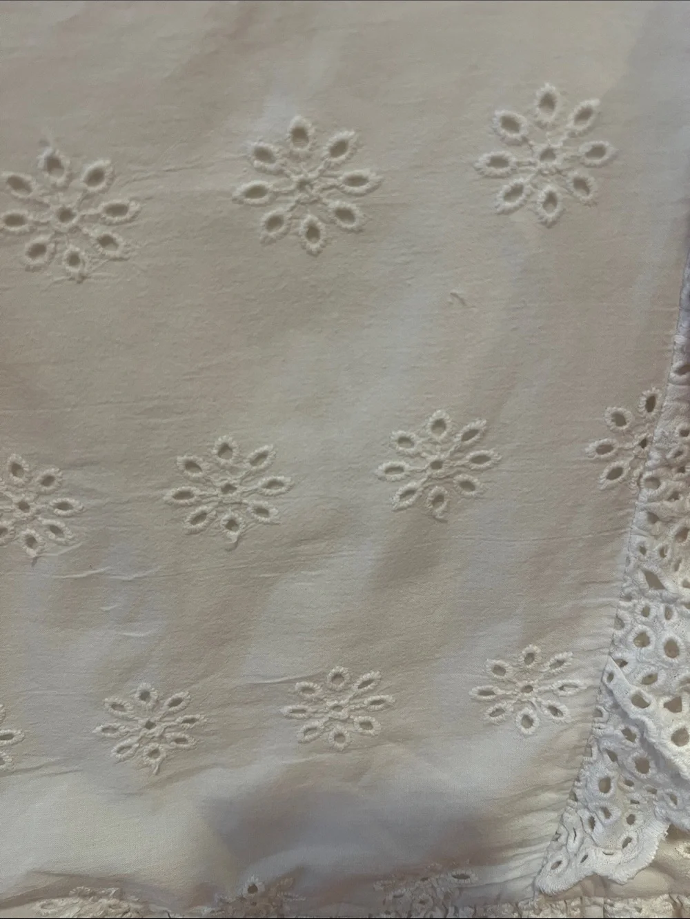 Zara White Eyelet Broderie Sundress